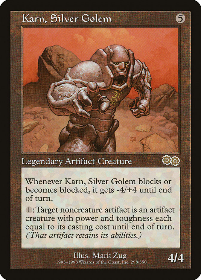 Magic the Gathering Card - Karn, Silver Golem - MTG Circle