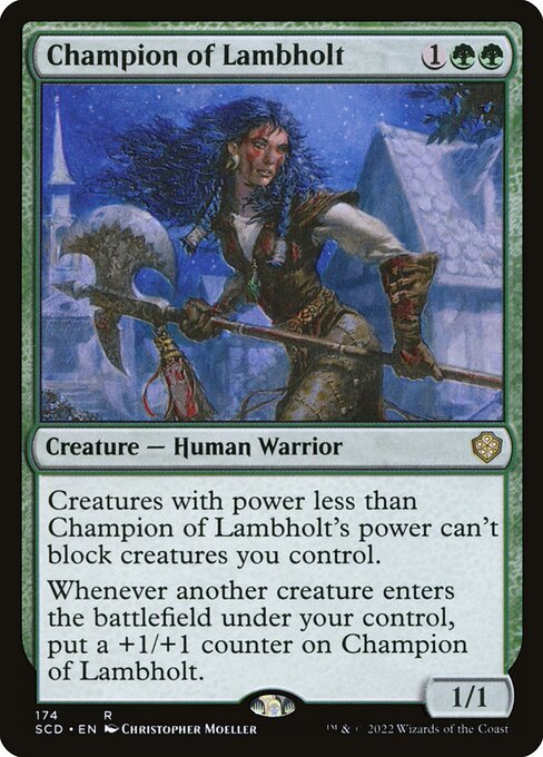 Magic the Gathering Card - Champion of Lambholt - MTG Circle