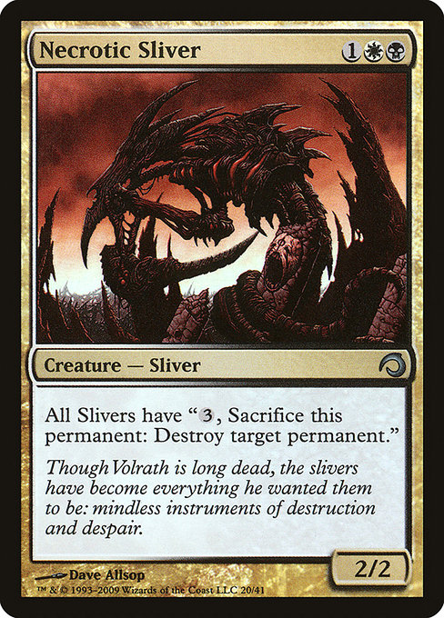 Magic the Gathering Card - Necrotic Sliver - MTG Circle