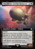 Magic the Gathering Card - The Falcon, Airship Restored - MTG Circle