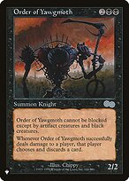 Magic the Gathering Card - Order of Yawgmoth - MTG Circle