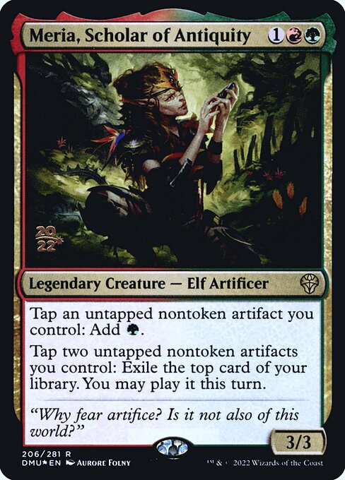 Magic the Gathering Card - Meria, Scholar of Antiquity - MTG Circle