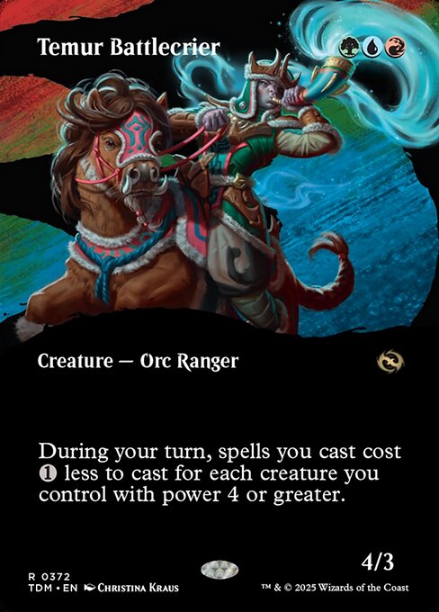 Magic the Gathering Card - Temur Battlecrier - MTG Circle