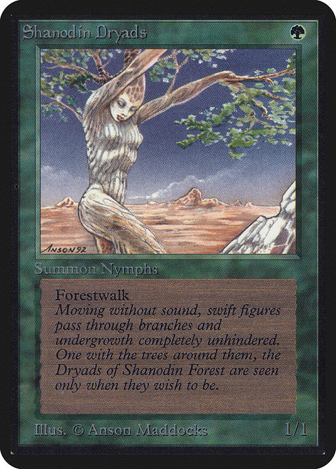 Magic the Gathering Card - Shanodin Dryads - MTG Circle