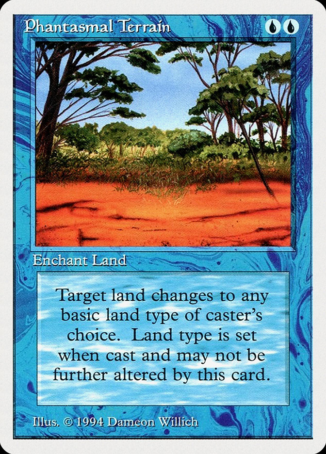 Magic the Gathering Card - Phantasmal Terrain - MTG Circle