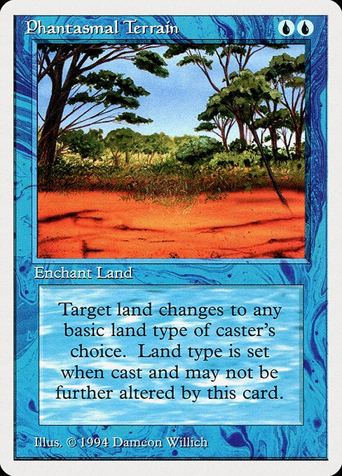 Magic the Gathering Card - Phantasmal Terrain - MTG Circle