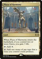 Magic the Gathering Card - Plaza of Harmony - MTG Circle