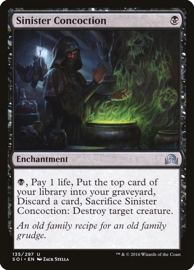Magic the Gathering Card - Sinister Concoction - MTG Circle