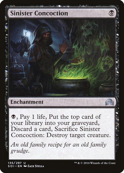Magic the Gathering Card - Sinister Concoction - MTG Circle