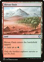 Magic the Gathering Card - Shivan Oasis - MTG Circle