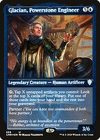 Magic the Gathering Card - Glacian, Powerstone Engineer - MTG Circle