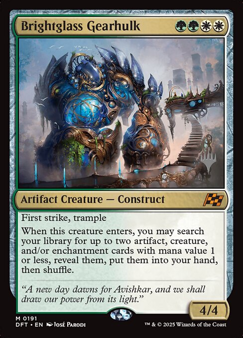 Magic the Gathering Card - Brightglass Gearhulk - MTG Circle