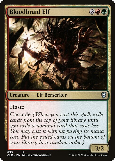 Magic the Gathering Card - Bloodbraid Elf - MTG Circle