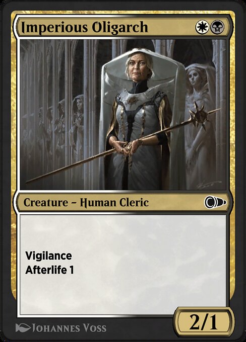 Magic the Gathering Card - Imperious Oligarch - MTG Circle