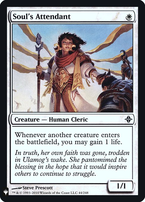 Magic the Gathering Card - Soul's Attendant - MTG Circle