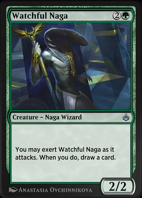 Magic the Gathering Card - Watchful Naga - MTG Circle