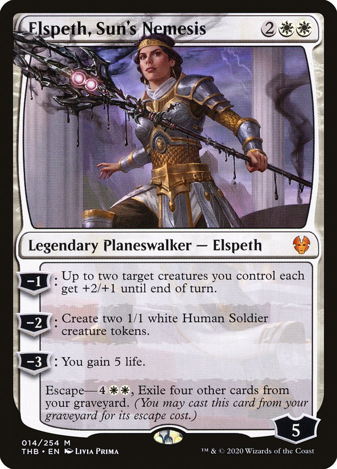 Magic the Gathering Card - Elspeth, Sun's Nemesis - MTG Circle