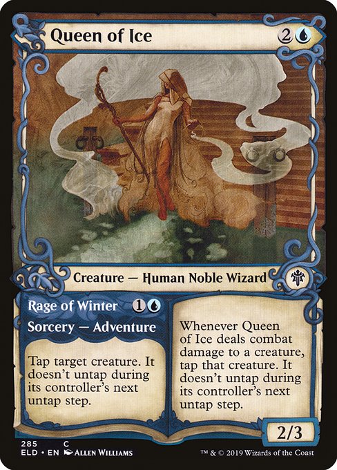 Magic the Gathering Card - Queen of Ice // Rage of Winter - MTG Circle