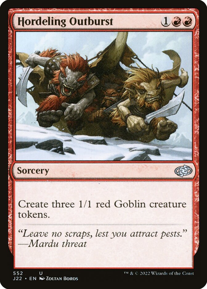 Magic the Gathering Card - Hordeling Outburst - MTG Circle