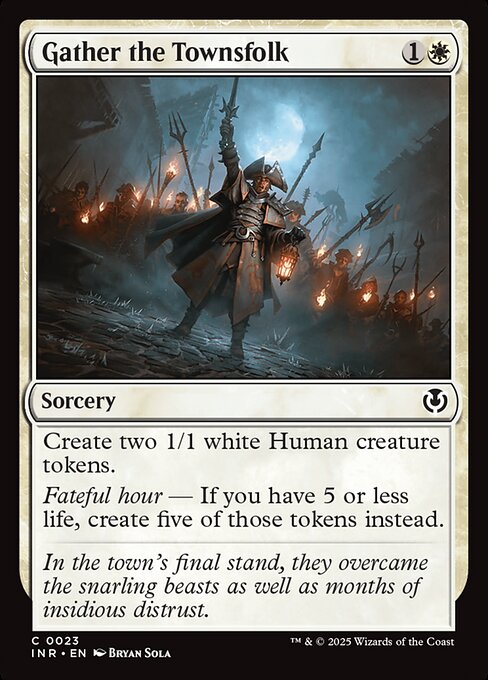 Magic the Gathering Card - Gather the Townsfolk - MTG Circle