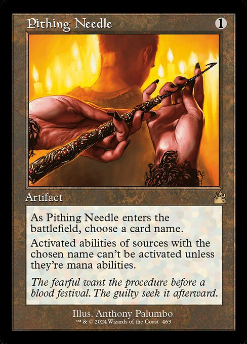 Magic the Gathering Card - Pithing Needle - MTG Circle