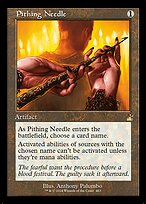 Magic the Gathering Card - Pithing Needle - MTG Circle