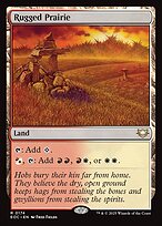 Magic the Gathering Card - Rugged Prairie - MTG Circle