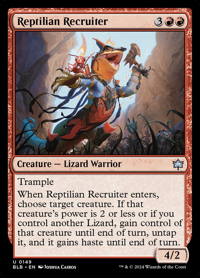 Magic the Gathering Card - Reptilian Recruiter - MTG Circle