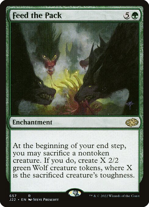 Magic the Gathering Card - Feed the Pack - MTG Circle