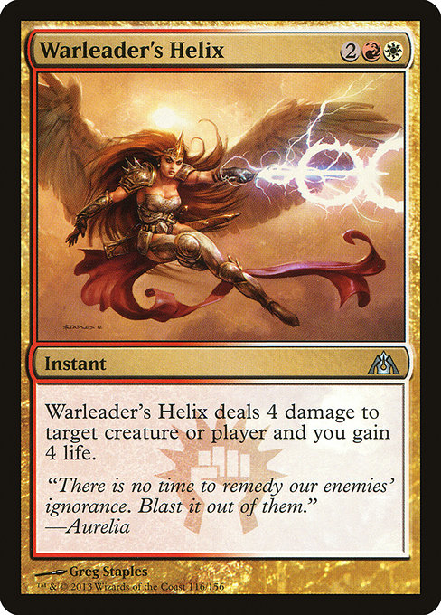 Magic the Gathering Card - Warleader's Helix - MTG Circle