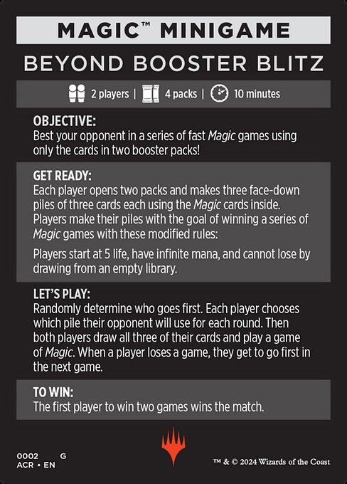 Magic the Gathering Card - Beyond Booster Blitz - MTG Circle