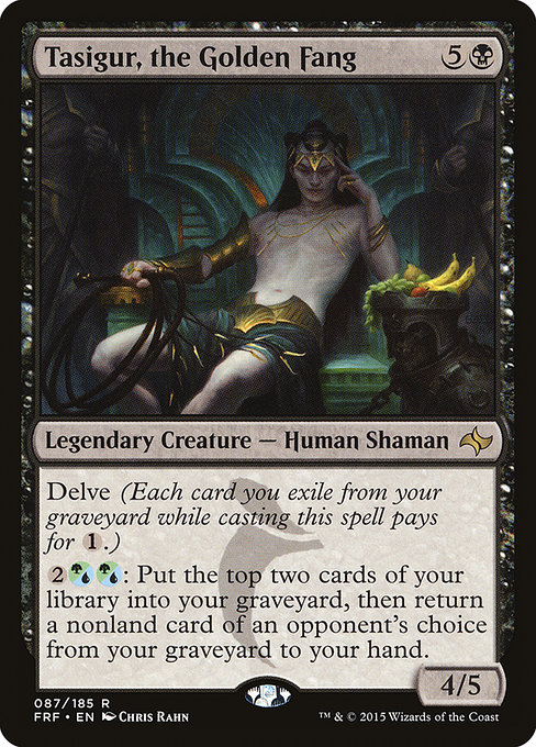 Magic the Gathering Card - Tasigur, the Golden Fang - MTG Circle