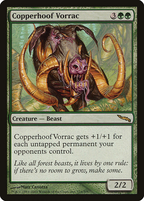 Magic the Gathering Card - Copperhoof Vorrac - MTG Circle