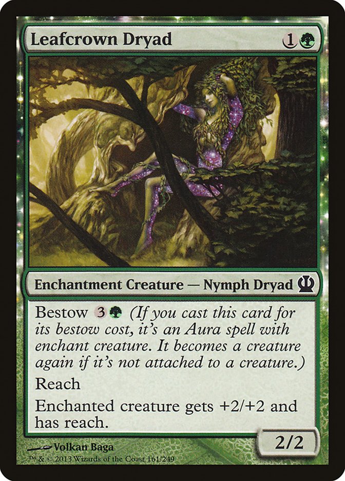 Magic the Gathering Card - Leafcrown Dryad - MTG Circle