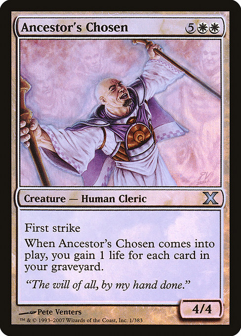 Magic the Gathering Card - Ancestor's Chosen - MTG Circle