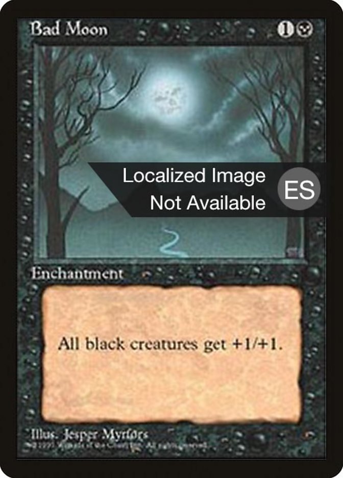 Magic the Gathering Card - Bad Moon - MTG Circle