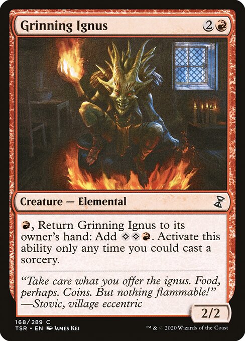 Magic the Gathering Card - Grinning Ignus - MTG Circle