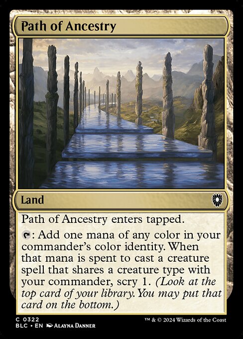 Magic the Gathering Card - Path of Ancestry - MTG Circle