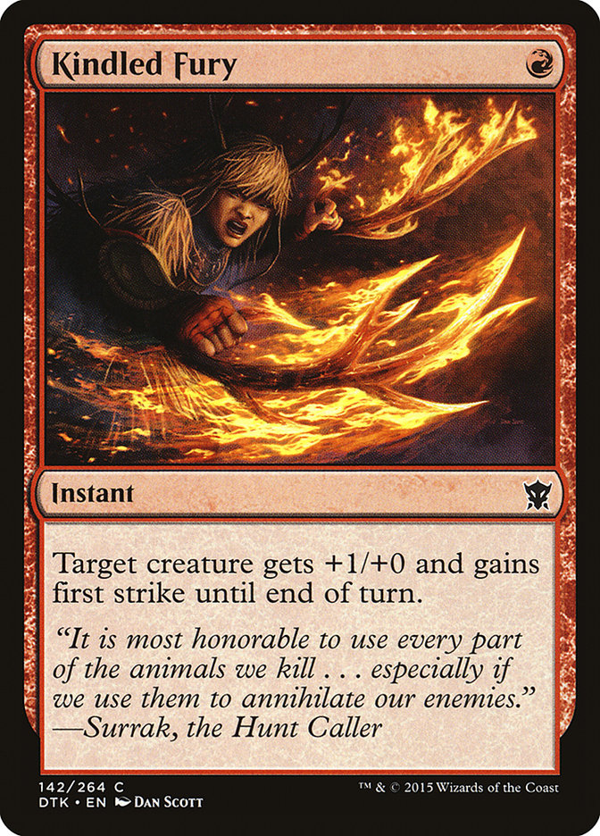 Magic the Gathering Card - Kindled Fury - MTG Circle