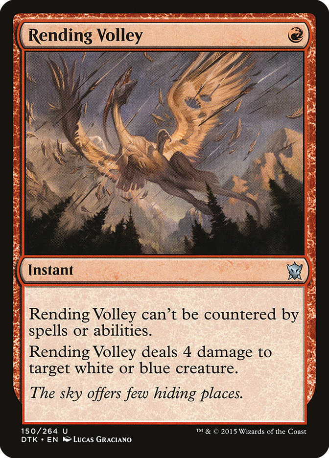 Magic the Gathering Card - Rending Volley - MTG Circle