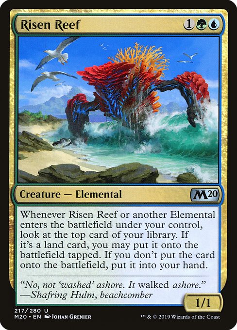 Magic the Gathering Card - Risen Reef - MTG Circle