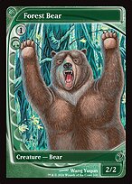 Magic the Gathering Card - Forest Bear - MTG Circle