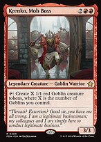 Magic the Gathering Card - Krenko, Mob Boss - MTG Circle