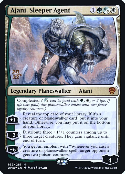 Magic the Gathering Card - Ajani, Sleeper Agent - MTG Circle