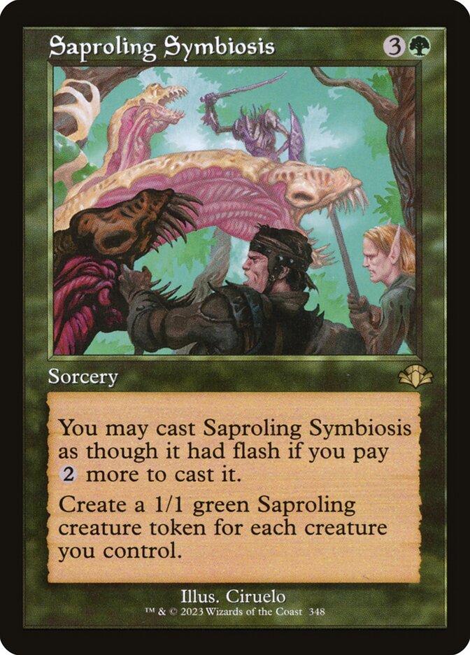 Magic the Gathering Card - Saproling Symbiosis - MTG Circle
