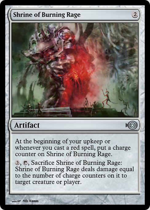 Magic the Gathering Card - Shrine of Burning Rage - MTG Circle