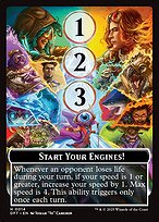 Magic the Gathering Card - Start Your Engines! // Max Speed - MTG Circle