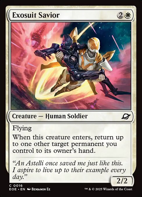 Magic the Gathering Card - Exosuit Savior - MTG Circle