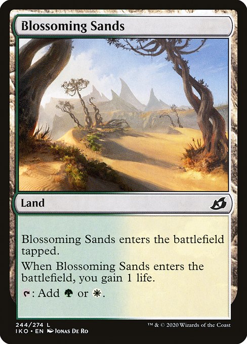 Magic the Gathering Card - Blossoming Sands - MTG Circle