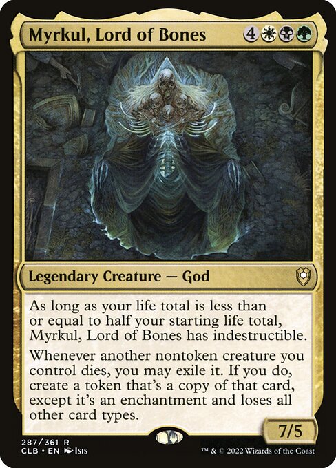 Magic the Gathering Card - Myrkul, Lord of Bones - MTG Circle
